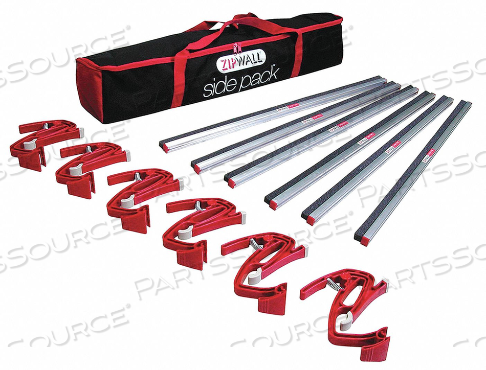 ZIPWALL SIDE PACK KIT WITH 3 RAIL BAR by ZipWall ZIPWALL SIDE PACK KIT WITH 3 RAIL BAR by ZipWall