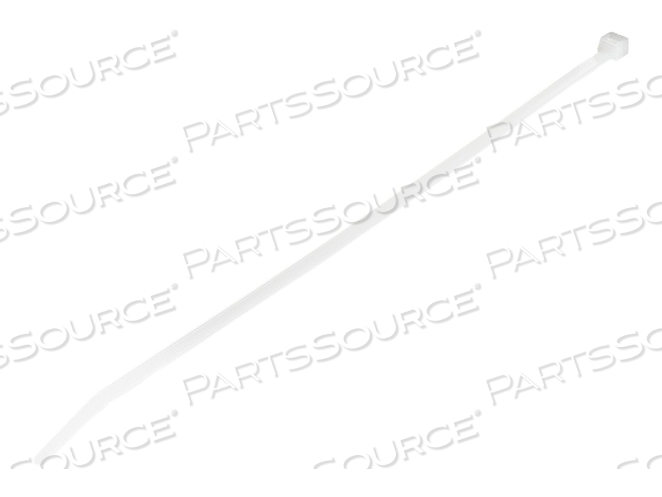 10 IN CABLE TIES - 1/8 IN WIDE, 2-5/8 IN BUNDLE DIAMETER, 50 LB TENSILE STRENGTH, NYLON SELF LOCKING ZIP TIES WITH CURVED TIP WHITE by StarTech.com Ltd.