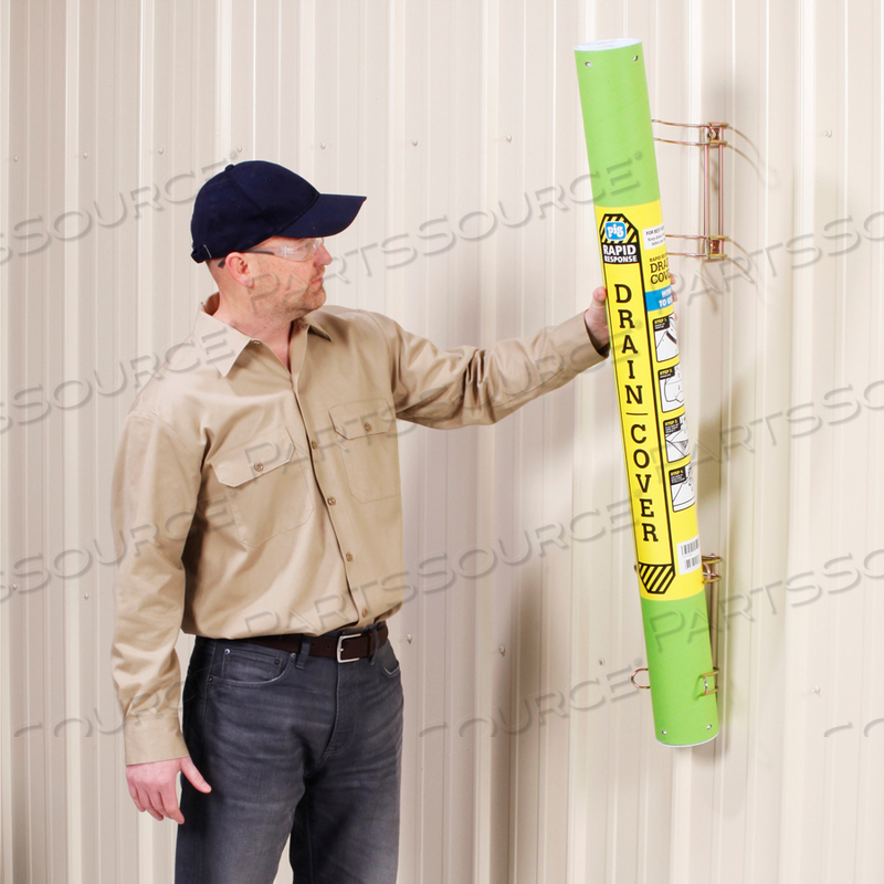 WALL MOUNTING BRACKET 6 IN W GOLD STEEL by New Pig Corporation WALL MOUNTING BRACKET 6 IN W GOLD STEEL by New Pig Corporation