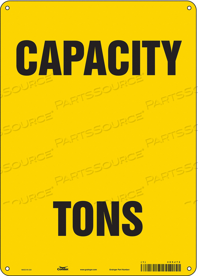 SAFETY SIGN 10 WX14 H 0.060 THICK 