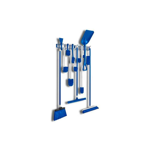 UTILITY/SANITATION HOOK RACK, BLUE, 36-3/8", 16 HOOKS by Horizon Mfg Enterprises, Inc