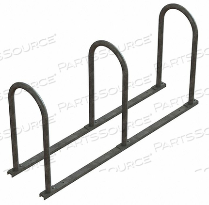 BIKE RACK 2-SIDED 6-BIKE 60 IN. SILVER by Graber Manufacturing BIKE RACK 2-SIDED 6-BIKE 60 IN. SILVER by Graber Manufacturing