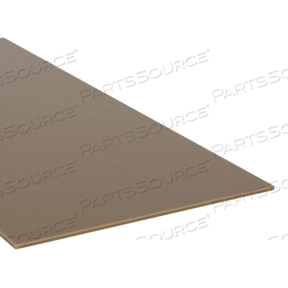 PLASTIC SHEET, 0.25 IN THICK, 12 IN W X 48 IN L, BROWN, OPAQUE, 8,000 PSI TENSILE STRENGTH by Approved Vendor