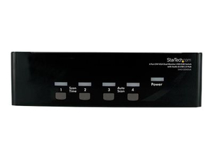 STARVIEW 4 PORT DVI VGA DUAL MONITOR KVM SWITCH USB WITH AUDIO & USB 2.0 HUB - KVM / AUDIO / USB SWITCH - USB - 4 X KVM / AUDIO / USB - 1 LOCAL USER - DESKTOP by StarTech.com Ltd.