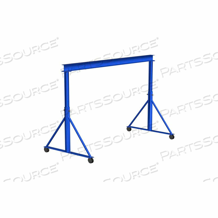ADJUSTABLE HEIGHT STEEL GANTRY CRANE, 20'W X 9'-12'H, 4000 LB. CAPACITY by Gorbel, Inc.