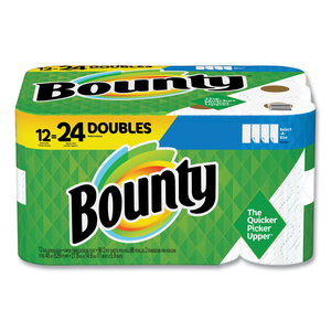 SELECT-A-SIZE KITCHEN ROLL PAPER TOWELS, 2-PLY, 5.9 X 11, WHITE, 98 SHEETS/ROLL, 12 ROLLS/CARTON by Bounty