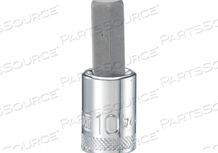 HEX SOCKET BIT 3/8 DRIVE 10MM TIP SIZE 