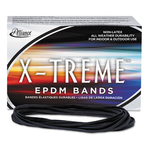 X-TREME RUBBER BANDS, SIZE 117B, 0.08" GAUGE, BLACK, 1 LB BOX, 200/BOX by Alliance Rubber Company