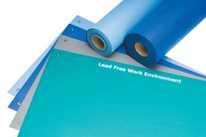 8085BM2448-DISSIPATIVE MAT, 2 LAYER, DUALMAT SERIES, RUBBER, VINYL, BLUE, 24" W X 48" L by Newark / Element 14