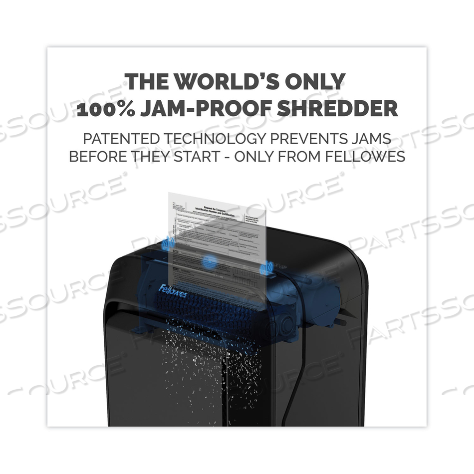 POWERSHRED LX210 MICRO-CUT SHREDDER, 16 MANUAL SHEET CAPACITY, BLACK by Fellowes