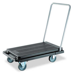 HEAVY-DUTY PLATFORM CART, 500 LB CAPACITY, 21 X 32.5 X 37.5, BLACK by Deflecto