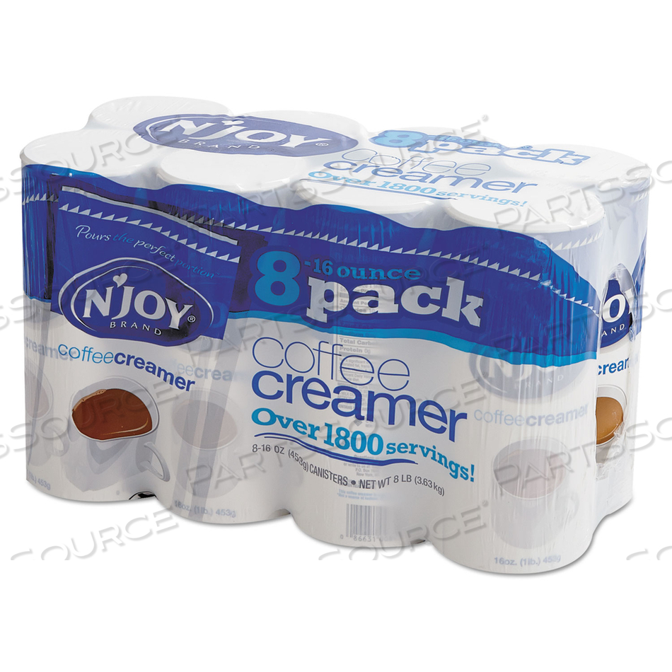 NON-DAIRY COFFEE CREAMER, 16 OZ CANISTER, 8/PACK 