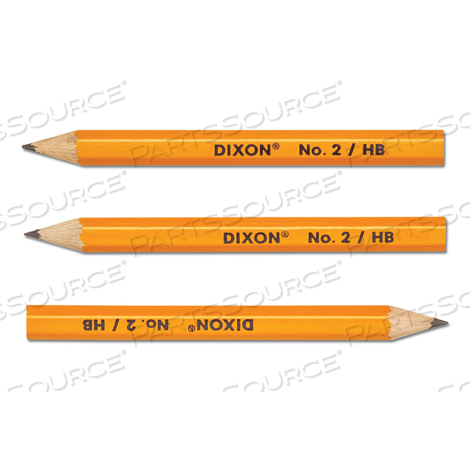 GOLF WOODEN PENCILS, 0.7 MM, HB (#2), BLACK LEAD, YELLOW BARREL by Dixon Ticonderoga