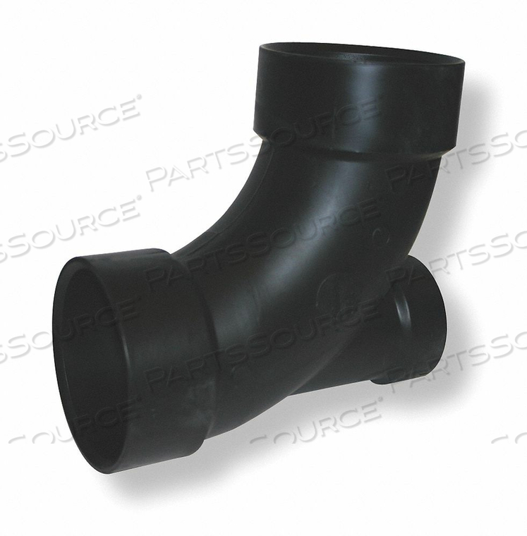 90° LONG SWEEP ELBOW WITH LOW HEEL INLET, 3 IN X 3 IN X 1 1/2 IN FITTING PIPE SIZE, SCHEDULE 40 by Charlotte Pipe And Foundry Co. 90° LONG SWEEP ELBOW WITH LOW HEEL INLET, 3 IN X 3 IN X 1 1/2 IN FITTING PIPE SIZE, SCHEDULE 40 by Charlotte Pipe And Foundry Co.