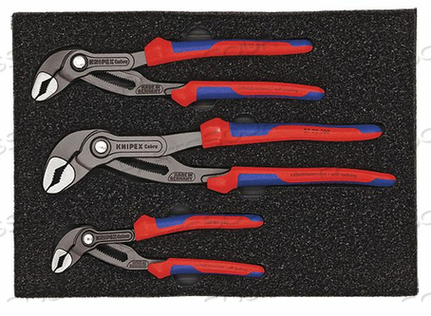 PLIERS SET COBRA 3PCS SELF GRIPPING JAWS by Knipex