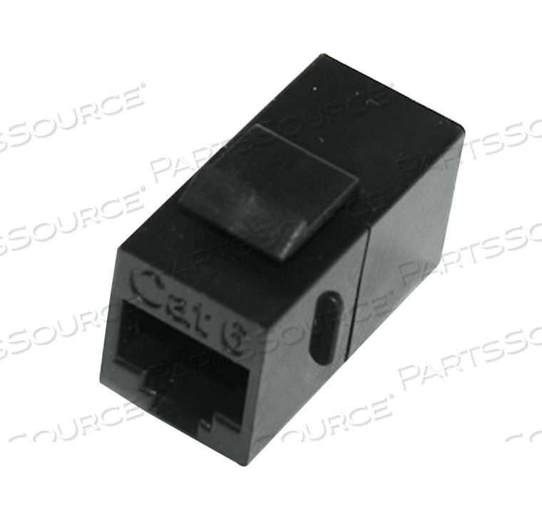 CAT6 FEED-THRU COUPLER, BLACK 