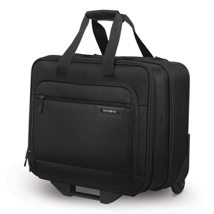 ROLLING BUSINESS CASE, FITS DEVICES UP TO 15.6", POLYESTER, 16.54 X 8 X 9.06, BLACK by Samsonite