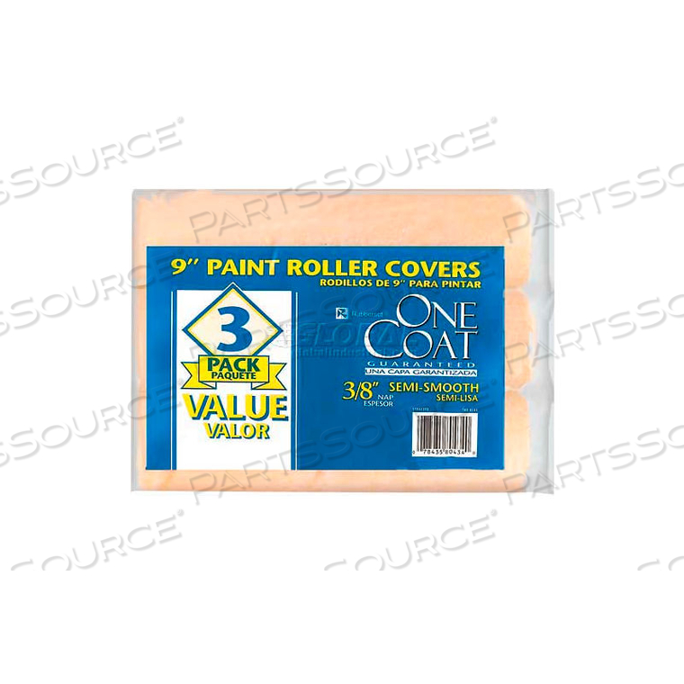 1/4" ONE COAT KNIT ROLLER COVER 2PK - 9" 
