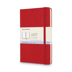 ART COLLECTION SKETCHBOOK, BLACK COVER, 8.25 X 11.75, 111 LB TEXT PAPER STOCK, 48 SHEETS by Moleskine