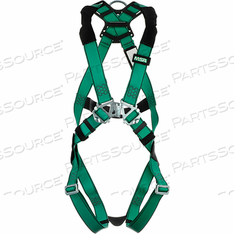 HARNESS, BACK D-RING, QWIK-FIT LEG STRAPS, EXTRA SMALL by MSA Safety Sales, LLC HARNESS, BACK D-RING, QWIK-FIT LEG STRAPS, EXTRA SMALL by MSA Safety Sales, LLC