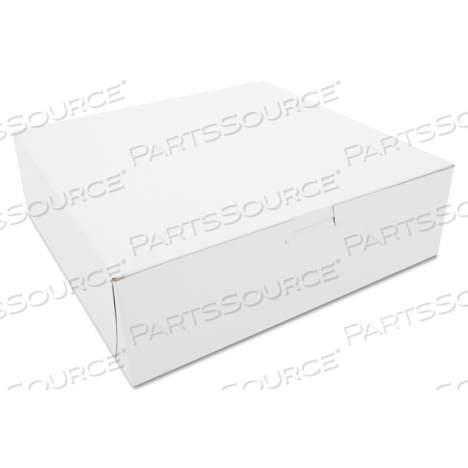 WHITE ONE-PIECE NON-WINDOW BAKERY BOXES, 10 X 10 X 3, WHITE, PAPER by SCT WHITE ONE-PIECE NON-WINDOW BAKERY BOXES, 10 X 10 X 3, WHITE, PAPER by SCT