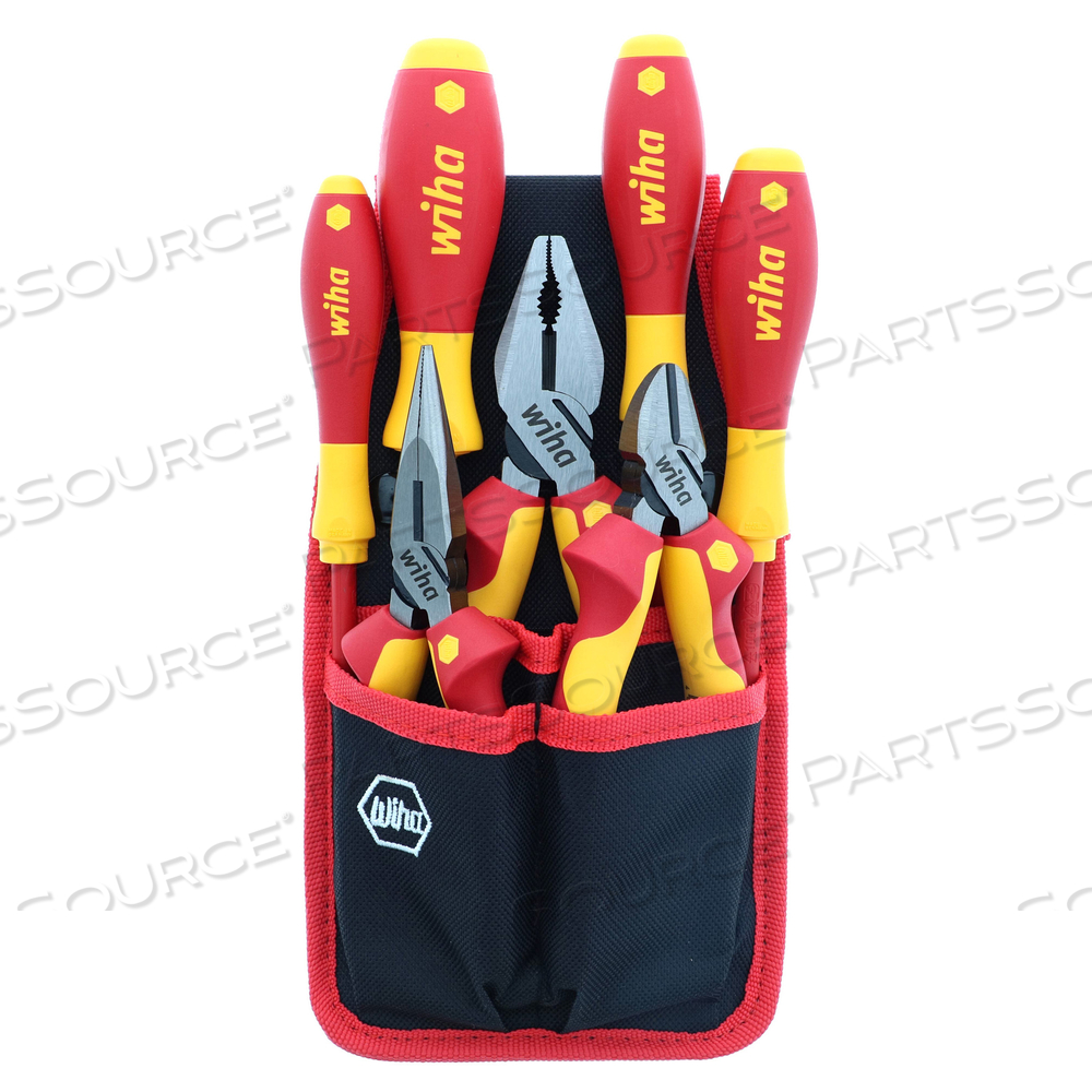 7 PIECE INSULATED INDUSTRIAL PLIERS AND SCREWDRIVER SET by Wiha Tools