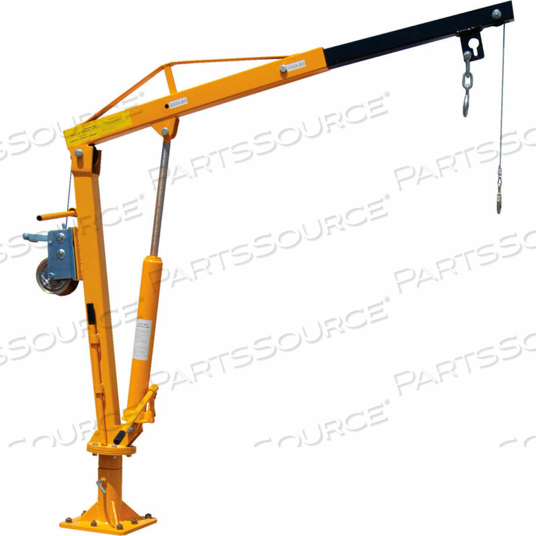 STEEL WINCH OPERATED PICKUP, TRAILER & TRUCK JIB CRANE 2000 LB. 