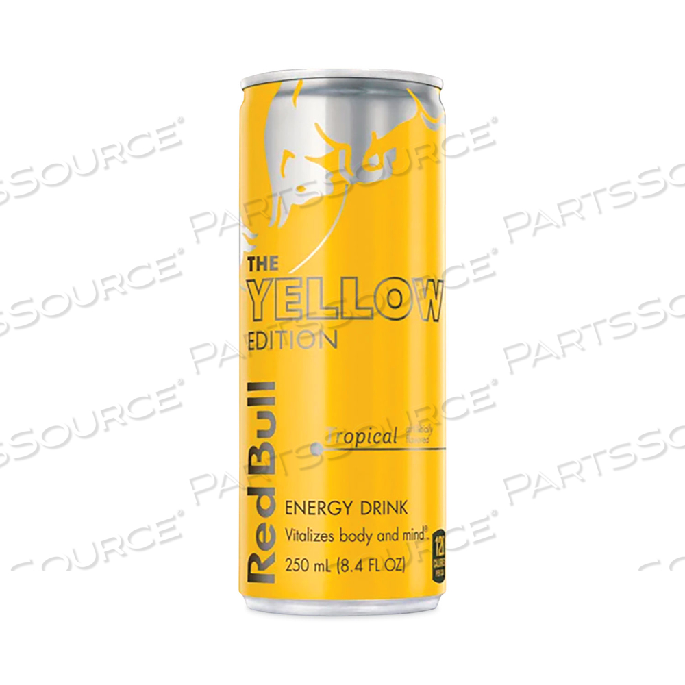 8.4OZ YELLOW TROPICAL PUNCH FLAVOR BEVERAGE ENERGY DRINK by Red Bull