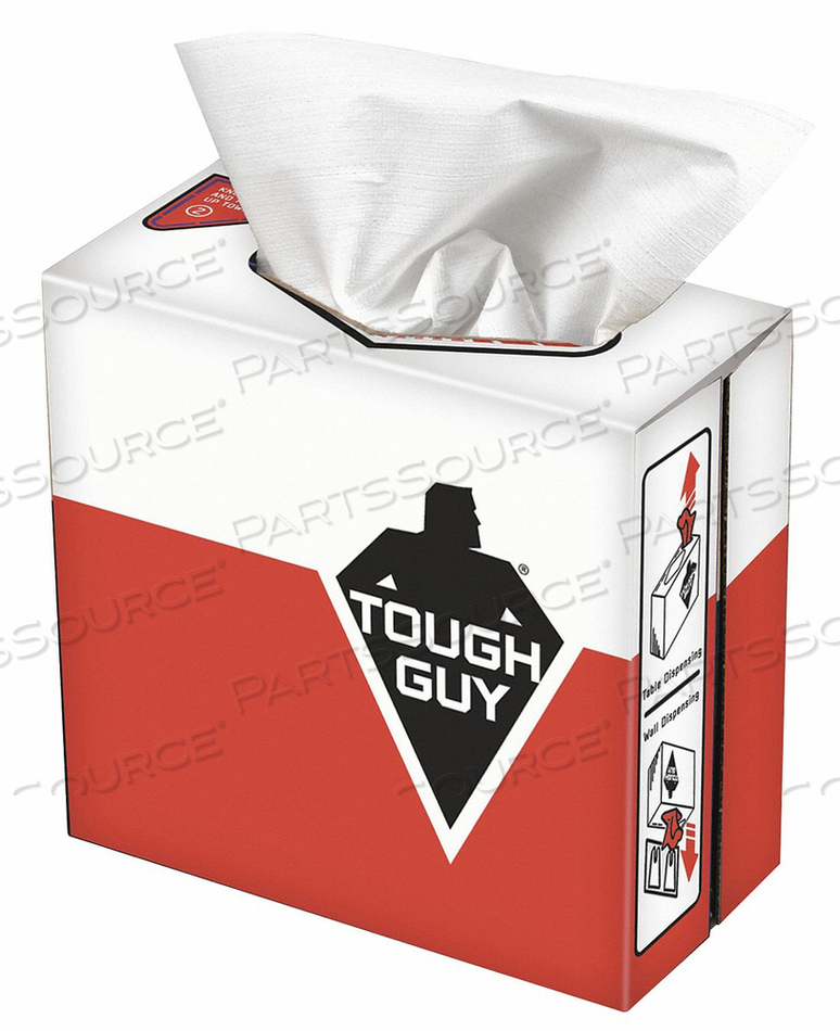 DRY WIPE 9 X 16-1/2 WHITE PK5 by Tough Guy DRY WIPE 9 X 16-1/2 WHITE PK5 by Tough Guy