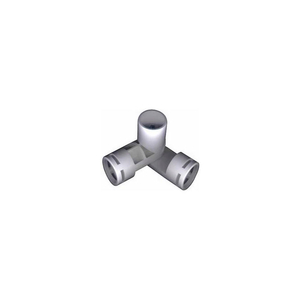 ADJUSTABLE JOINT 3 WAY FITTINGS, 1"DIA., FURNITURE GRADE PVC, WHITE by Circo Innovations