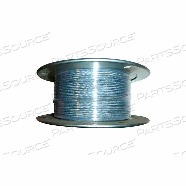 250' 3/64" DIA. VC 1/16" DIA. 7X7 VINYL COATED GALVANIZED AIRCRAFT CABLE by Advantage Sales & Supply