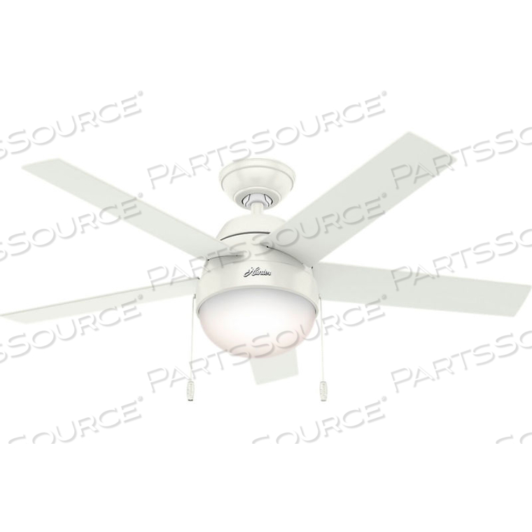 46" ANSLEE CEILING FAN WITH LIGHT - FRESH WHITE by Hunter Fan Co. / Casablanca Fand Co. 46" ANSLEE CEILING FAN WITH LIGHT - FRESH WHITE by Hunter Fan Co. / Casablanca Fand Co.