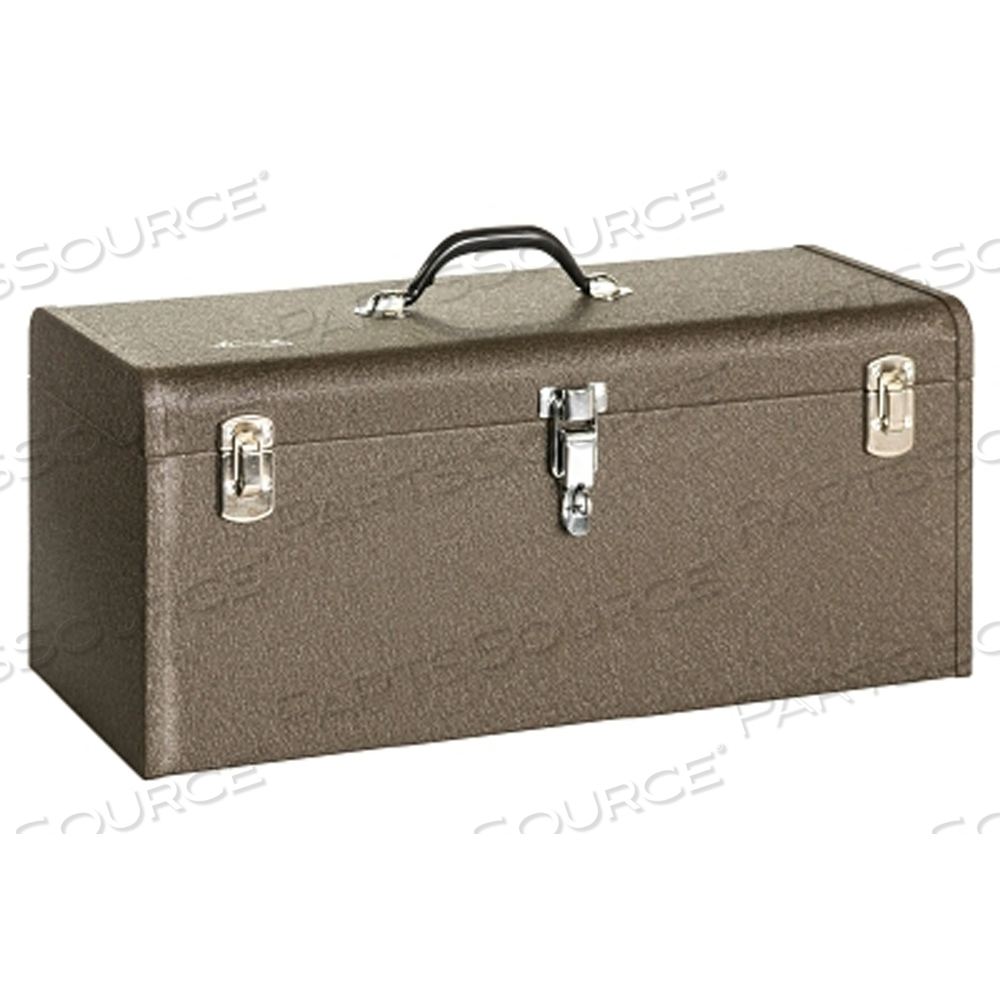 24 IN PROFESSIONAL TOOL BOXES, 24-1/8 IN W X 8-5/8 IN D X 9-3/4 IN H, STEEL, BROWN by Kennedy Manufacturing 24 IN PROFESSIONAL TOOL BOXES, 24-1/8 IN W X 8-5/8 IN D X 9-3/4 IN H, STEEL, BROWN by Kennedy Manufacturing