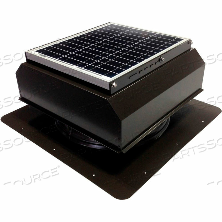 GEN 2 SELF-FLASHING ATTACHED SOLAR ATTIC FAN 30W BROWN 