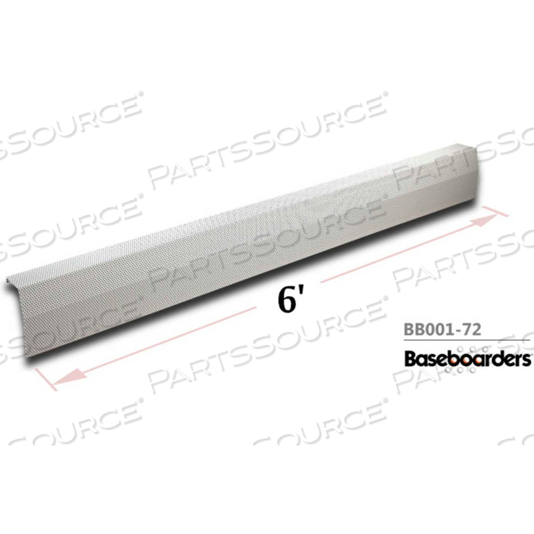 BASEBOARDERS PREMIUM SERIES 6 FT STEEL EASY SLIP-ON BASEBOARD HEATER COVER, WHITE by Buss General Partner Co. Ltd BASEBOARDERS PREMIUM SERIES 6 FT STEEL EASY SLIP-ON BASEBOARD HEATER COVER, WHITE by Buss General Partner Co. Ltd