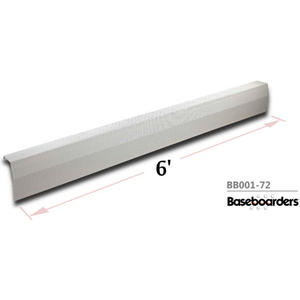 BASEBOARDERS PREMIUM SERIES 6 FT STEEL EASY SLIP-ON BASEBOARD HEATER COVER, WHITE by Buss General Partner Co. Ltd BASEBOARDERS PREMIUM SERIES 6 FT STEEL EASY SLIP-ON BASEBOARD HEATER COVER, WHITE by Buss General Partner Co. Ltd