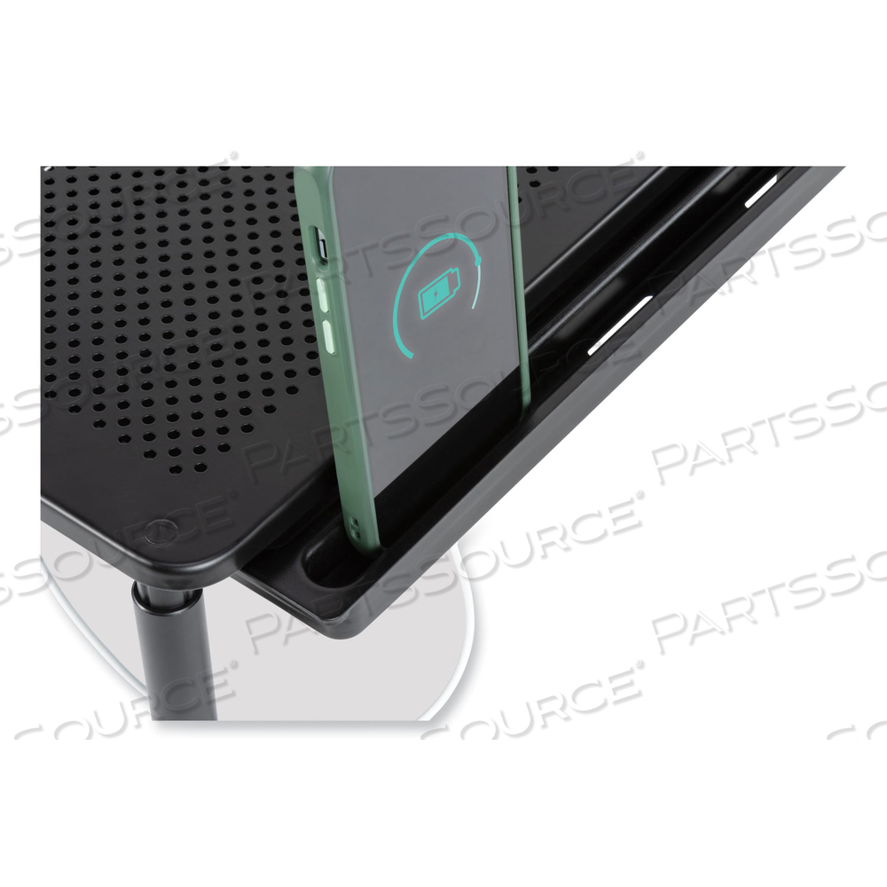 METAL ART TRI LEVEL STAND, FOR 27" MONITORS, 14.5" X 9.25" X 4.13" TO 5.75", BLACK, SUPPORTS 30 LB by Allsop