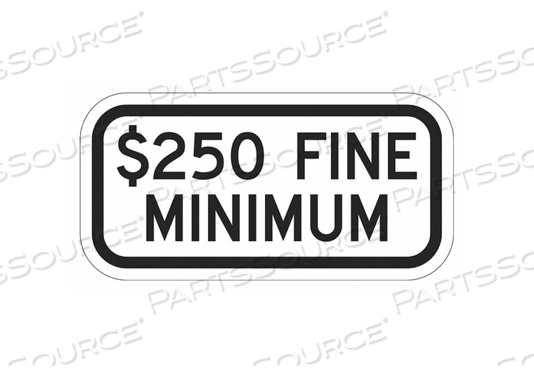 PARKING SIGN 6 H 12 W ALUMINUM by Lyle Signs Inc. PARKING SIGN 6 H 12 W ALUMINUM by Lyle Signs Inc.
