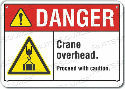 DANGER SIGN 14 W X 10 H 0.055 THICK by Lyle Signs Inc.
