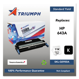 751000NSH0283 REMANUFACTURED Q5950A (643A) TONER, 11,000 PAGE-YIELD, BLACK by Triumph