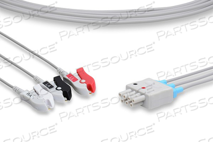 3 LEAD DIN STYLE COMPATIBLE ECG CABLE 