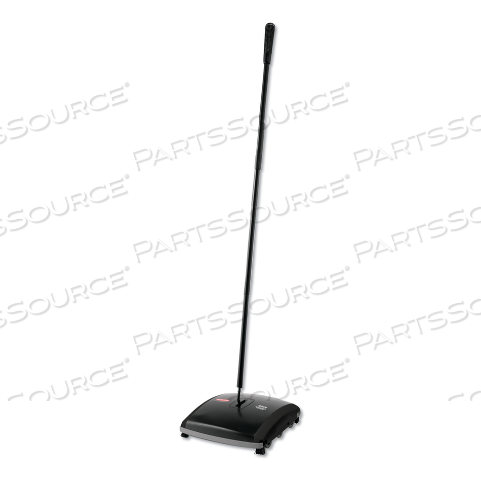 DUAL ACTION SWEEPER, 44" STEEL/PLASTIC HANDLE, BLACK/YELLOW by Rubbermaid Medical Division