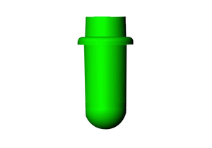 TUBE HOLDER, 17 MM DIA, GREEN, 75 MM by Drucker Diagnostics, Inc. (formerly QBC Diagnostics)