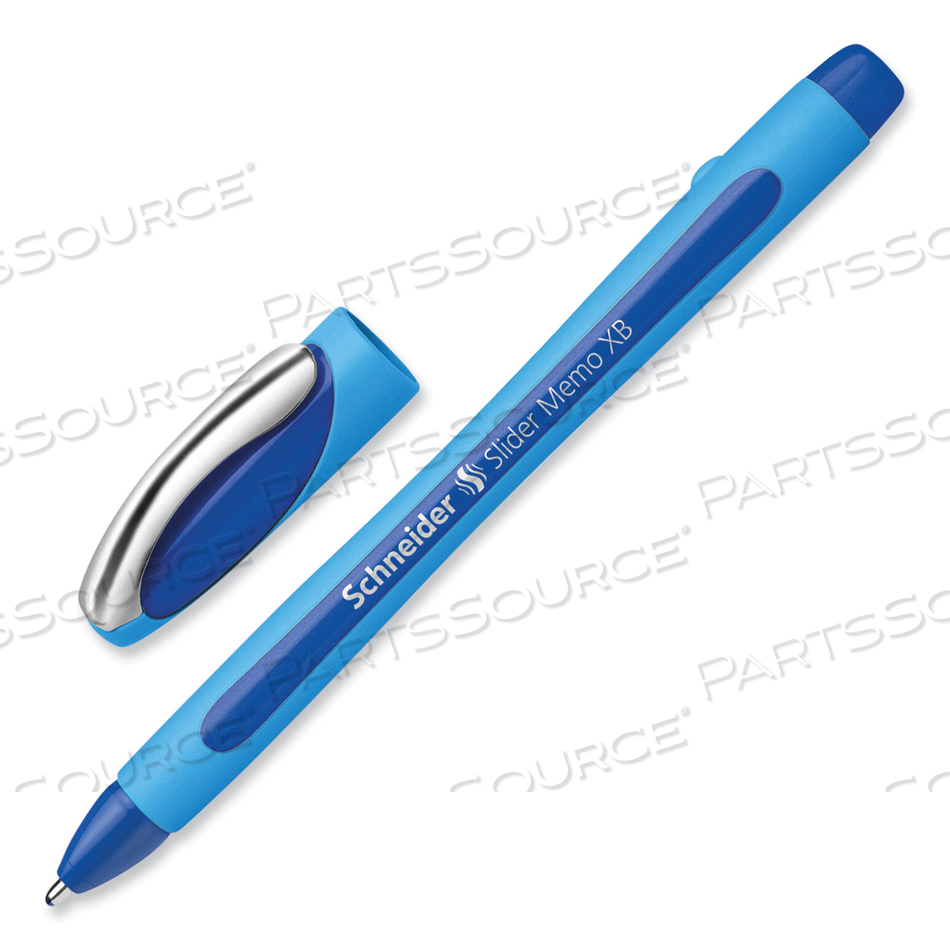 SLIDER MEMO XB BALLPOINT PEN, STICK, EXTRA-BOLD 1.4 MM, BLUE INK, BLUE/LIGHT BLUE BARREL by Schneider SLIDER MEMO XB BALLPOINT PEN, STICK, EXTRA-BOLD 1.4 MM, BLUE INK, BLUE/LIGHT BLUE BARREL by Schneider