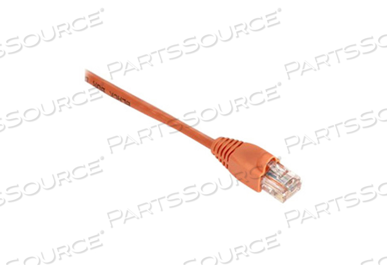 PATCH CABLE, ORANGE, 24 AWG, RJ-45 MALE, PVC JACKET, RJ-45 MALE, 350 MHZ, 2 FT, CAT5E, UTP CM SNAGLESS, MEETS ANSI/TIA 568 C.2 