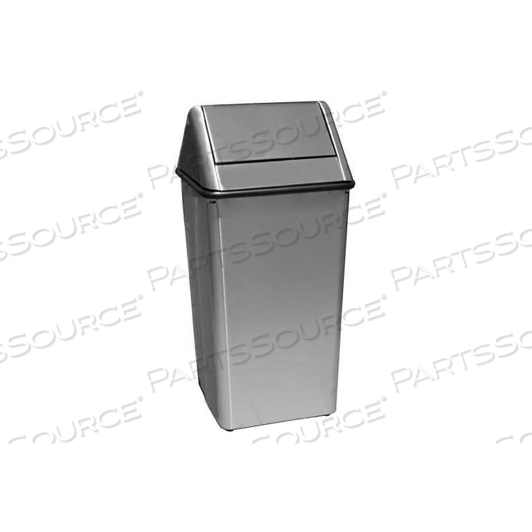 STAINLESS STEEL SWING TOP RECEPTACLE 36 GALLON by Witt Company STAINLESS STEEL SWING TOP RECEPTACLE 36 GALLON by Witt Company
