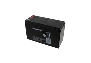 RECHARGEABLE BATTERY, 12 V, 7.2 AH, SEALED LEAD ACID, ABS, SPADE TERMINATION, 2.58 IN X 3.76 IN X 6 IN by Panasonic / Matsushita Electric Industrial Co, Ltd