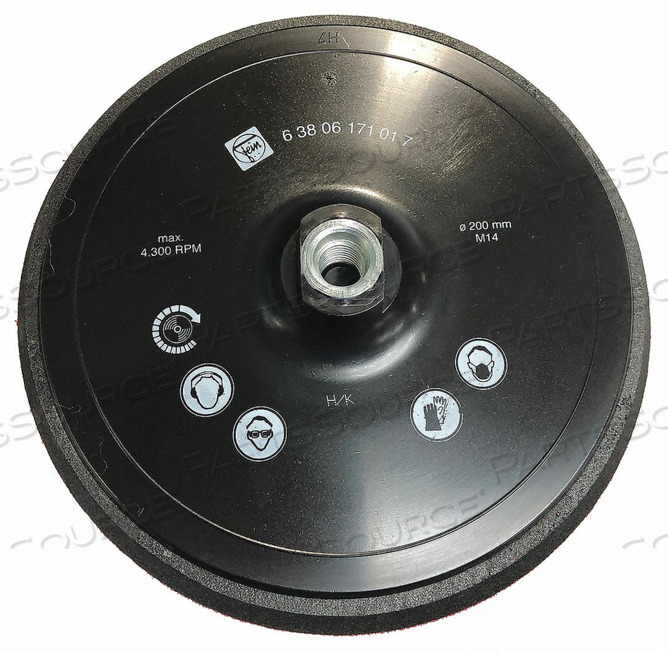 BACKING PAD PLASTIC STANDARD 7-7/8 DIA. by Fein