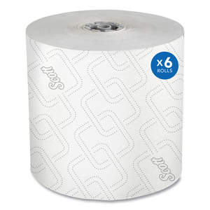 PRO HARD ROLL PAPER TOWELS WITH ELEVATED SCOTT DESIGN FOR SCOTT PRO DISPENSER, GRAY CORE ONLY, 1-PLY, 1,150 FT, 6 ROLLS/CT by Scott