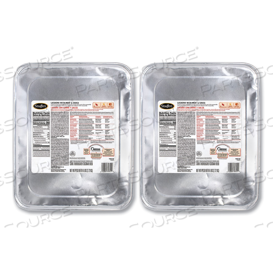 LASAGNA WITH MEAT AND SAUCE, 96 OZ TRAY, 2/PACK 